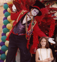 stilt walkers